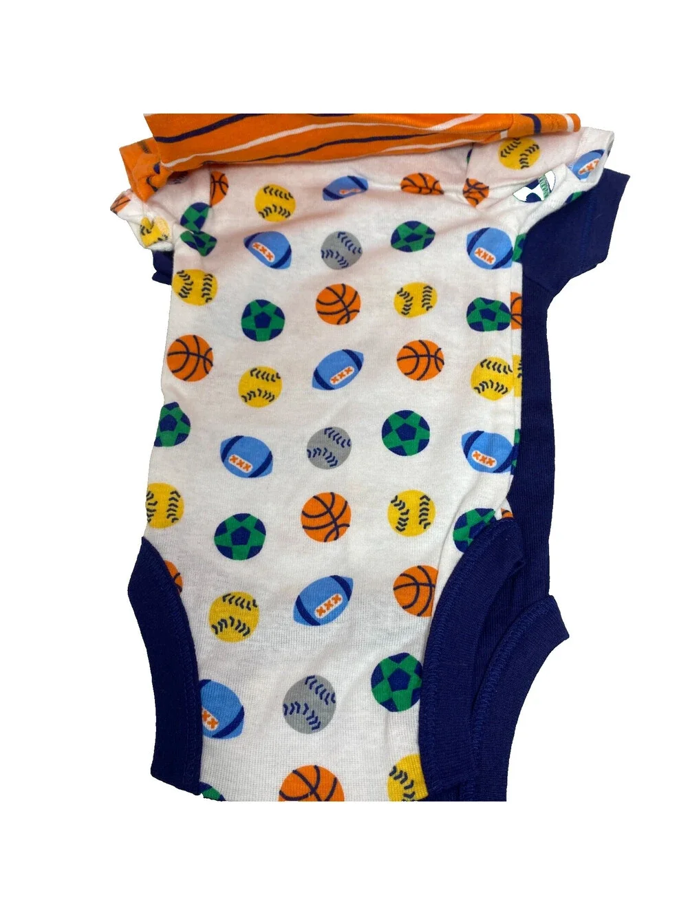 Gerber 3 Onesies Sports Prints Baby Onesie Size Newborn